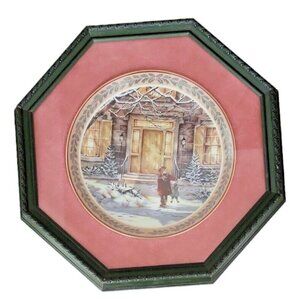 Trisha Romance "Harrop Homestead" Framed Collector Plate No. 2658